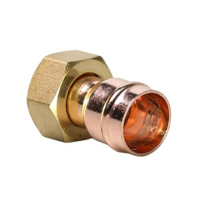 China HVAC Supplier China HVAC Supplier Copper Pipe Fittings Common Tubing and Pipe Fittings Solder Ring Straight Tap Connector CXFI for sale