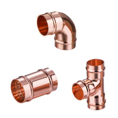 China Chinese Factory Supply Solder Ring Plumbing Copper Pipe Fittings 15mm 22mm 5/8