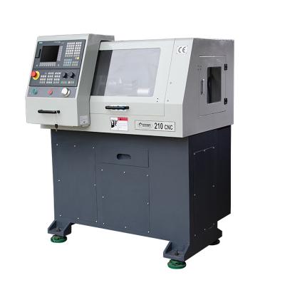 China Building material shop high quality HUISN CNC210 metal cnc lathe machine turning machine cnc tornos for sale