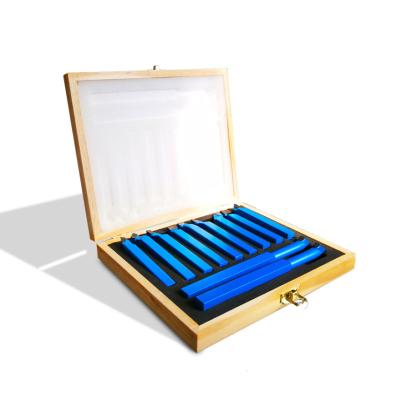 China Building Material Stores 9 Pcs 10 Pcs Set Lathe Turning Tools Holder Set 10mm Tool Lathe Cutter Carbide Turning Inserts for sale