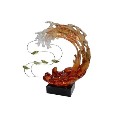 China Modern Sculpture Wine Bottle Rack Holder For Bar Custom Red Home Decor Resin Crafts Art Craft Ornament Black Gift for sale