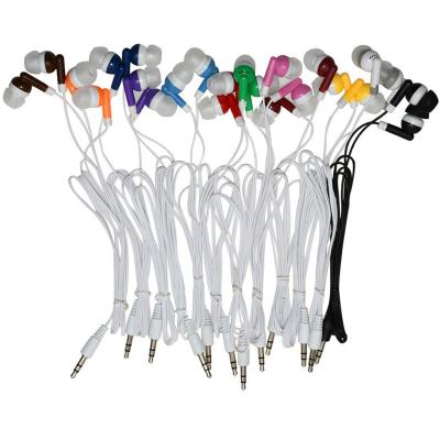 China Comfortable Wearing Professional Made In-Ear Cheap Colorful Mobile Music Disposable Wired Headphones for sale