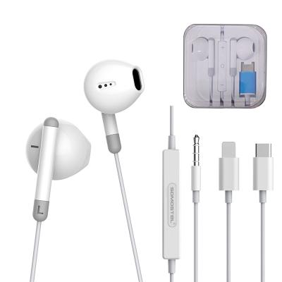 China Viable 8pin Wired Headphones In-Ear Gaming Headphones Lighting For Type-C Headphone Earbuds Auriculares Scam Cable iPhone 3.5MM audifonos for sale