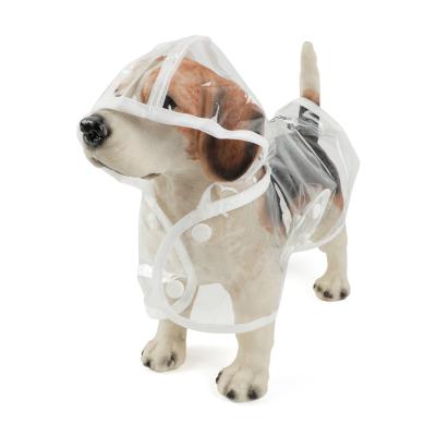 China Amazon Supplier Stocked Wholesale Dogs Raincoat Transparent Waterproof Pet Clothing Accessories for sale