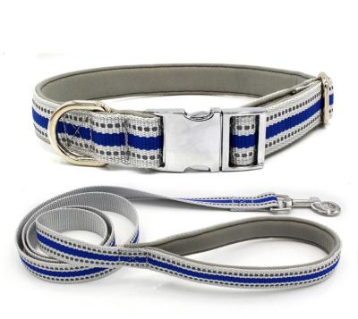 China Viable High Quality Thoughtful Design Fashion Light Up Dog Nylon Belt Pet Leash And Collar for sale