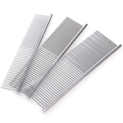 China 2021 Supplier Hot Selling Viable Stainless Steel Dog Hair Remover Stainless Steel Amazon Grooming Cleaning Comb for sale