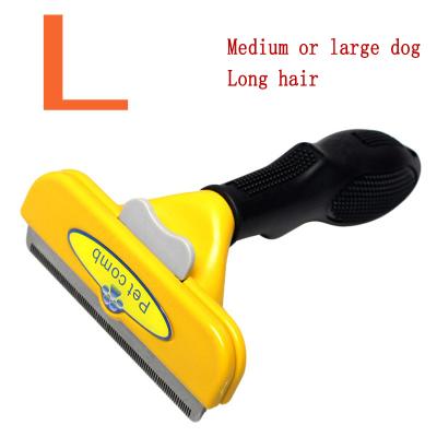 China 2021 New Release Durable ABS Amazon TPR Tool Dog Cleaning Comb Pet Grooming For Long Hair And Short Hair for sale