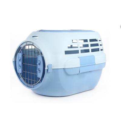 China Hot Selling Airline Breathable Protable Pet Travel Outdoor Cage Cat Dog Plastic Carrier Pet Carrier for sale