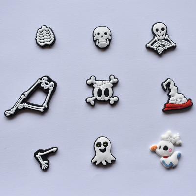 China Shoe Decoration Halloween Easter Design PVC Rubber Shoe Charms Buckles Accessories Decorations For Clog Shoes for sale