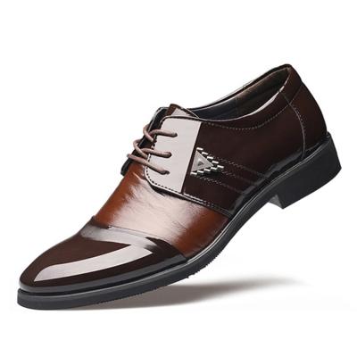 China 2021 fashion trend classic men's leather shoes formal business lace-up leather shoes for men for sale