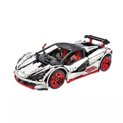 China White Racing Car Toy Assembly Building Block Sets Building Toy Hot Sale Puzzle Legos Sports 1928CPS for sale