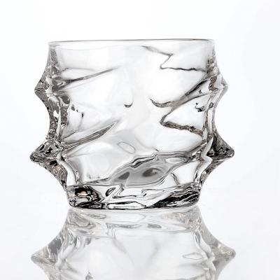 China Factory Sale 340ml/12oz Twist Whiskey Glass And Liquor Tumbler for sale