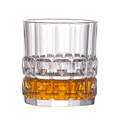 China Factory Sale 220ml 7.8oz Glass Whiskey Classic Whiskey Set Liquor Glass Shot Glass for sale