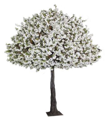 China Wholesale 4m Eco-Friendly Decorative Large Artificial Cherry Blossom Tree White Flower For Wedding for sale