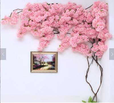 China Wedding White Or Pink Artificial Cherry Blossom Tree Arch Tree Wholesale Cheap Indoor Wedding Arch Flower for sale