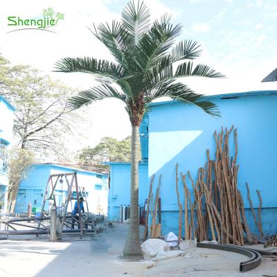 China No Harm To Person And Environment 6m Outdoor Ornamental Green Plastic Fake Leaves Artificial Coconut Palm Tree for sale