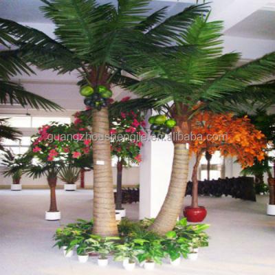 China Marry Decorative Metal Decorative Palm Plants Artificial Artificial Coconut Tree Q101690 for sale