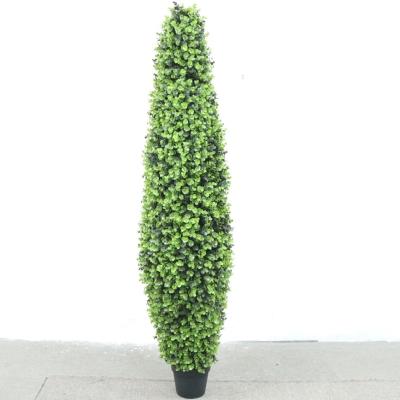 China Hot Sale 180cm Eco-friendly Boxwood Cone-shape Artificial Topiary Tree Bonsai for sale