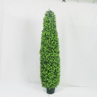 China Hot Sale 150cm Eco-friendly Boxwood Cone-shape Artificial Topiary Tree Bonsai for sale