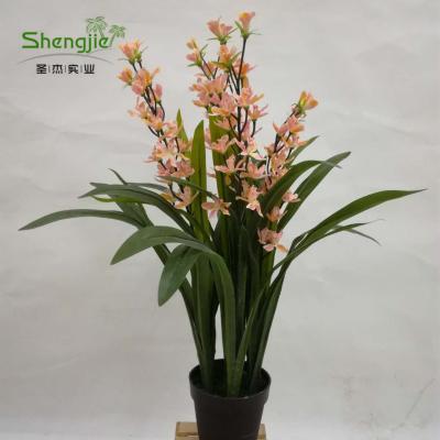 China Ever Hot Selling Green Plant Wholesale 110cm Artificial Flower Plant High In Pink For Decoration for sale