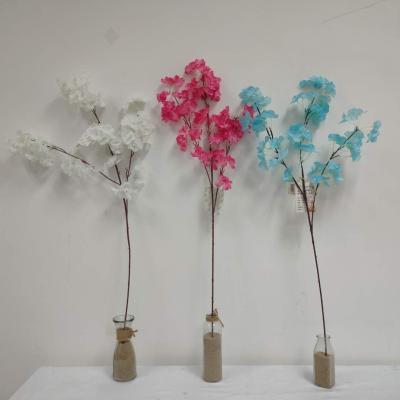 China Wedding Artificial Cherry Blossom Indoor Plastic Flowers For Sale for sale