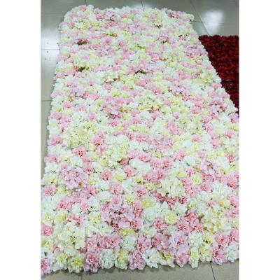 China Wholesale Eco - Friendly Wrap Silk Artificial Flower Wall For Wedding Decoration for sale