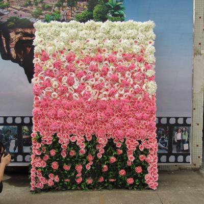 China Wedding Designs 1*1m Artificial Flower Wall Panels For Decorative Decorative Flowers And Wreaths for sale