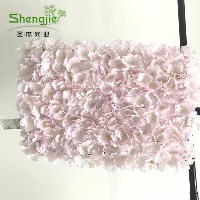 China 60X40cm Cheap Ever White Artificial Hydrangea Flower Mat In Different Color For Decoration for sale