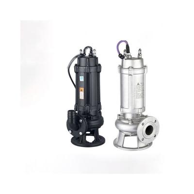 China Good Deal Large High Flow Head WQD 304 Stainless Steel Sewage Machining Submersible Water Pump for sale