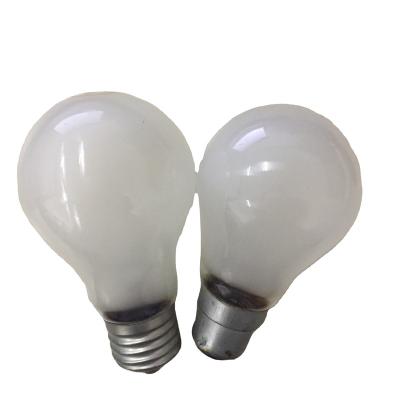 China Unique Frosted Iron A19 E27 220V 25W 60W Incandescent Lamp Vintage Light Bulbs for sale