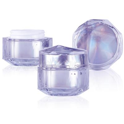 China Unique Polygonal Luxury Diamond Shape Wax Cosmetics Jars 5ml Cosmetic Jar Suppliers for sale