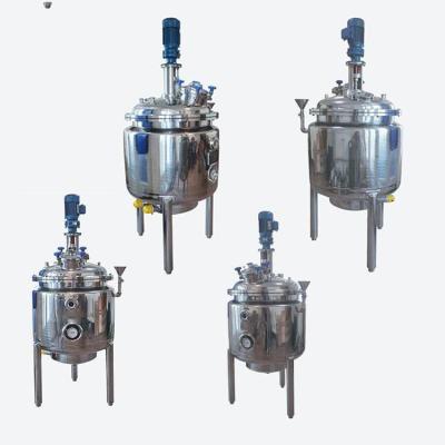 China Building Material Shops Stainless Steel Reactor Stirred Tank Chemical Reactor Machinery for sale