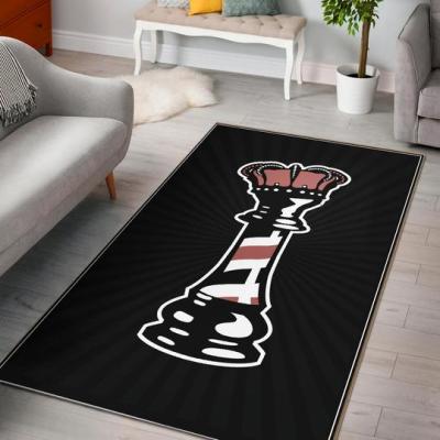 China Black White Carpet Chess Board Rug Chess Carpet Piano Rug Carpet for sale