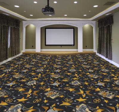 China Cinema Carpet Floor Carpet Cinema Stain Resistant Airport Casino Carpet for sale