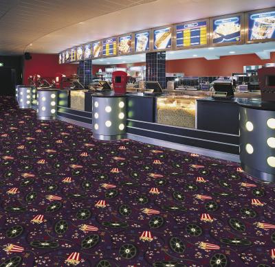 中国 Carpet Flooring for Cinema Nylon Fire Resistance Airport Cinema Casino Big Carpet 販売のため