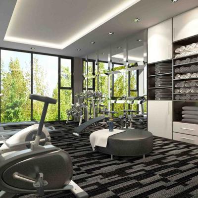 China Fitness Center Floor Carpet Tiles Exhibition Gym Tennis Garage Carpets Rugs for sale