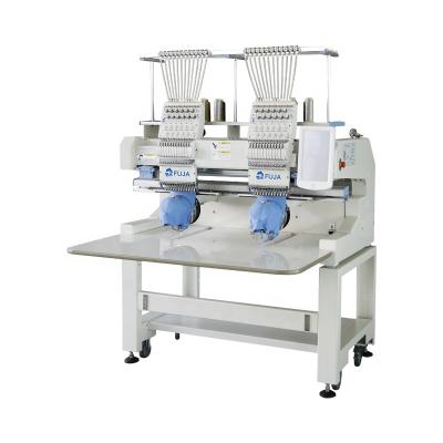 China Industrial Automation Multi Function High Speed ​​Double Heads Embroidery Machine / High Efficiency Dual For Flat Embroidery for sale