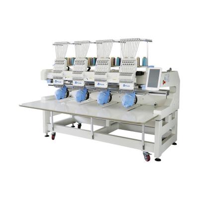 China Cheap Industrial Hat/T-shirt/Computer High-speed Embroidery Machine Four Head Finishing Garments/Logos/3D Embroidery FUJA for sale