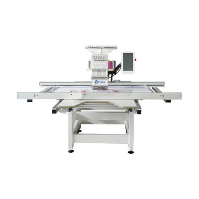 China Hotels Touch Screen Smart High Speed ​​Garment Single Head Large Area Flat Embroidery Machine for sale