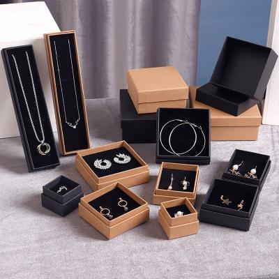 China Custom Paper Jewelery Package SUNRAIN Jewelry Packaging Box With Printing Logo Foam Inserts Portable Gift Box Jewelry Organizer Box Bag for sale