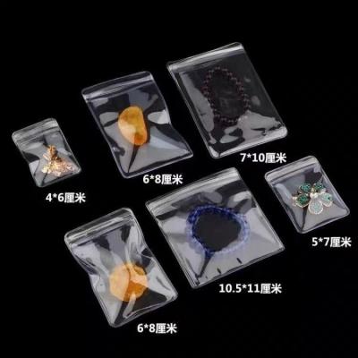 China New Jewelry Storage Material Cultural Relics Storage Self Sealing Bag Earring Earring Earring Bag Thickened Antioxidation PVC Jewelry Money for sale