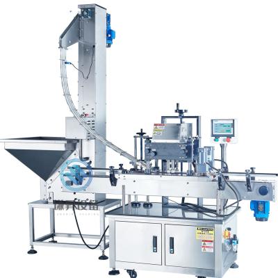 China Automatic linear glass jar lids screw capping machine for plastic bottles lids à venda