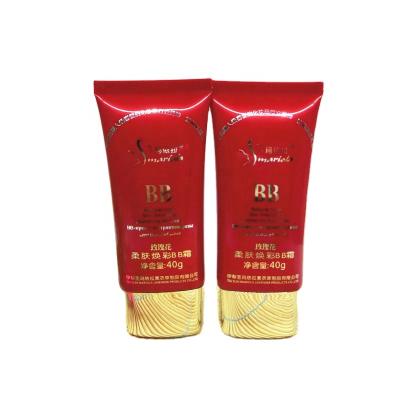 China Black Customized Red Black Customized Cap Colored Clear Pe Tube Tube Custom Size Accepted Pe Test Tube For Scrub Gel Flat Shape for sale