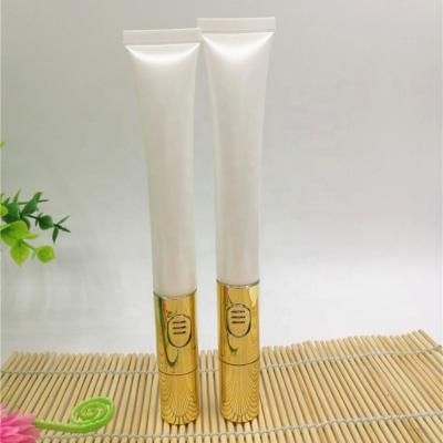 China Cosmetic Packaging 15ml Test Tube Custom Size Accepted Vibrator Massage Tube Pearl White Tube for sale