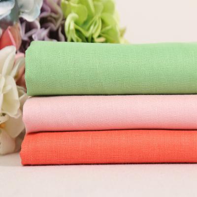 China Factory wholesale organic plain linen fabric soft and comfortable organic linen for sale