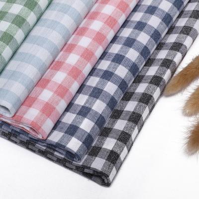 China Plaid Dyed Canvas Moisture-absorbent Cotton Yarn for sale