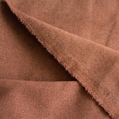 China Hot Selling Solid Color Custom Linen Flannel Sofa Living Room Pillow Cloth Fabric Materials Garment Large Quantity Favorably for sale