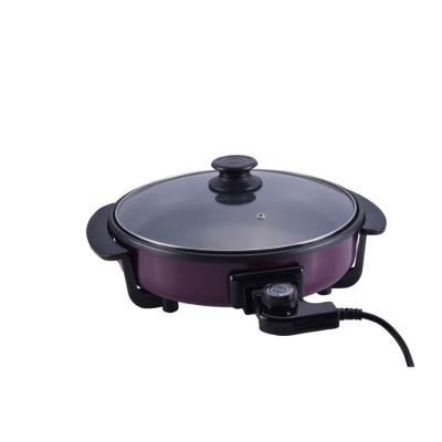 China Automatic household electric pizza maker with CE Rohs small thin crust pizza pan for Pizza Hut chocolate coating pan for sale