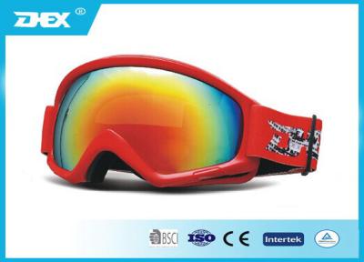 China Gafas rojas para los niños, gafas de los deportes de invierno de la lente de la capa de REVO del esquí de la liquidación en venta