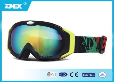 Chine Verres protecteurs photochromiques d'Eyewear de ski de vert bleu de neige de lunettes impressionnantes de ski à vendre